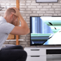 TV com defeito